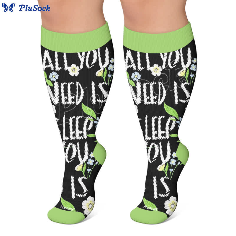 Plus Size Crown Dino Butterfly Compression Socks - image 4