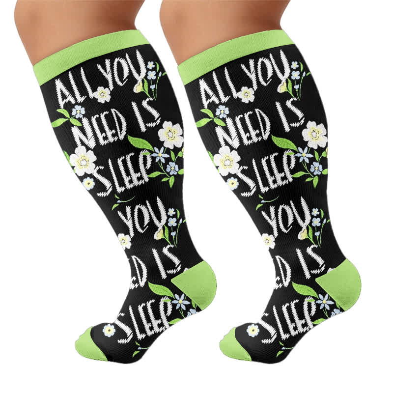 Plus Size Crown Dino Butterfly Compression Socks - image 8