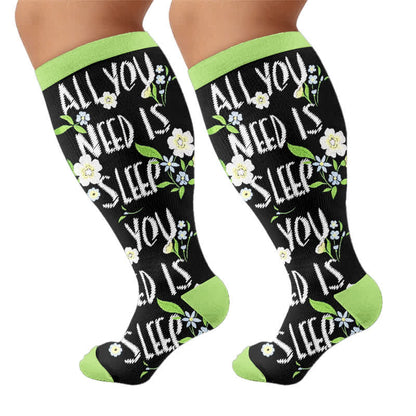 Plus Size Crown Dino Butterfly Compression Socks - image 8