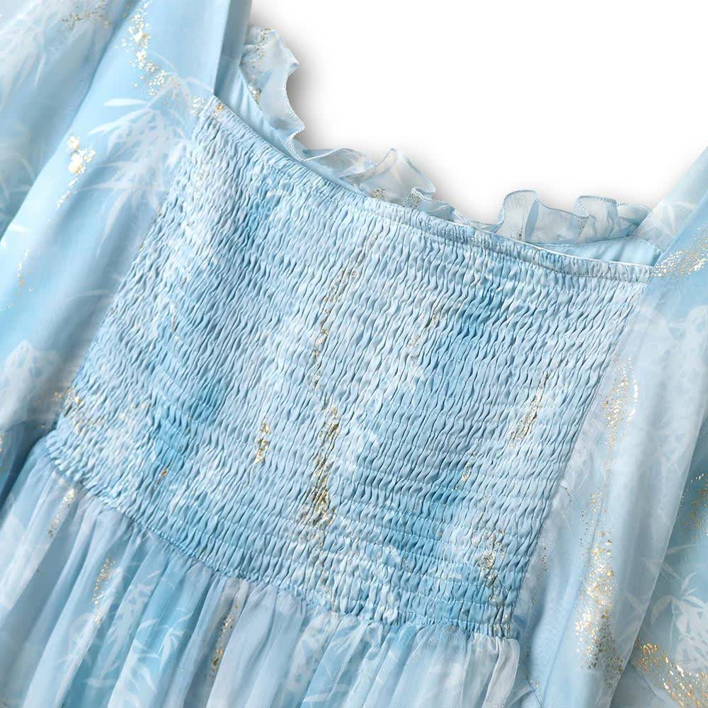 Plus Size Lightweight Puff Short Sleeve Summer Dresses - image 2