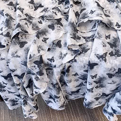 Plus SizeSquare Neck Puff Short Sleeve Floral Tiered Summer Dress - image 6