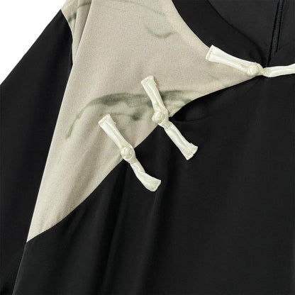 Mandarin Collar Short Sleeve Lightweight Summer Dresses - image 2