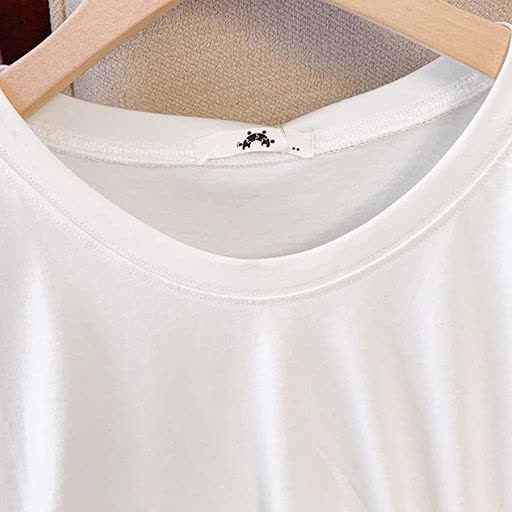 Plus Size Round Neck Short Sleeve Drawstring Tunic Top - image 3