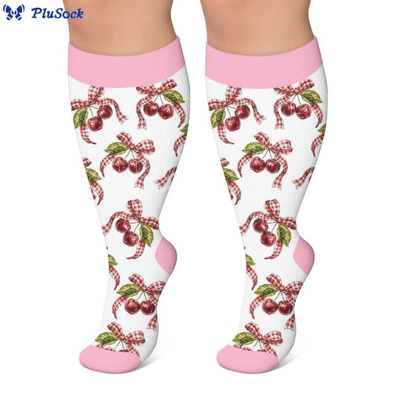 Plus Size Cactus Pop Compression Socks - image 6