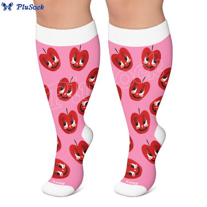 Plus Size Cactus Pop Compression Socks - image 5