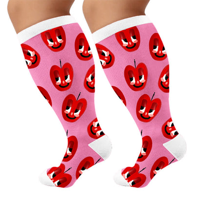 Plus Size Cactus Pop Compression Socks - image 9