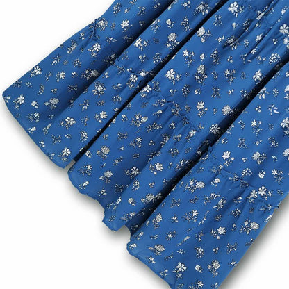 Plus Size Lace Flutter Sleeve Ditsy Floral Tiered Summer Midi Dress - image 4