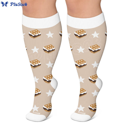 Plus Size Pancake Cookie Compression Socks - image 10