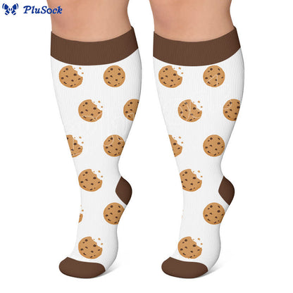 Plus Size Pancake Cookie Compression Socks - image 8