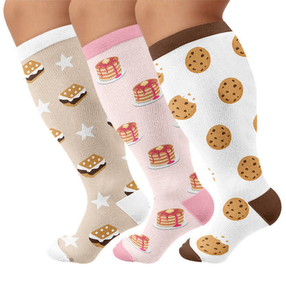 Plus Size Pancake Cookie Compression Socks - image 4