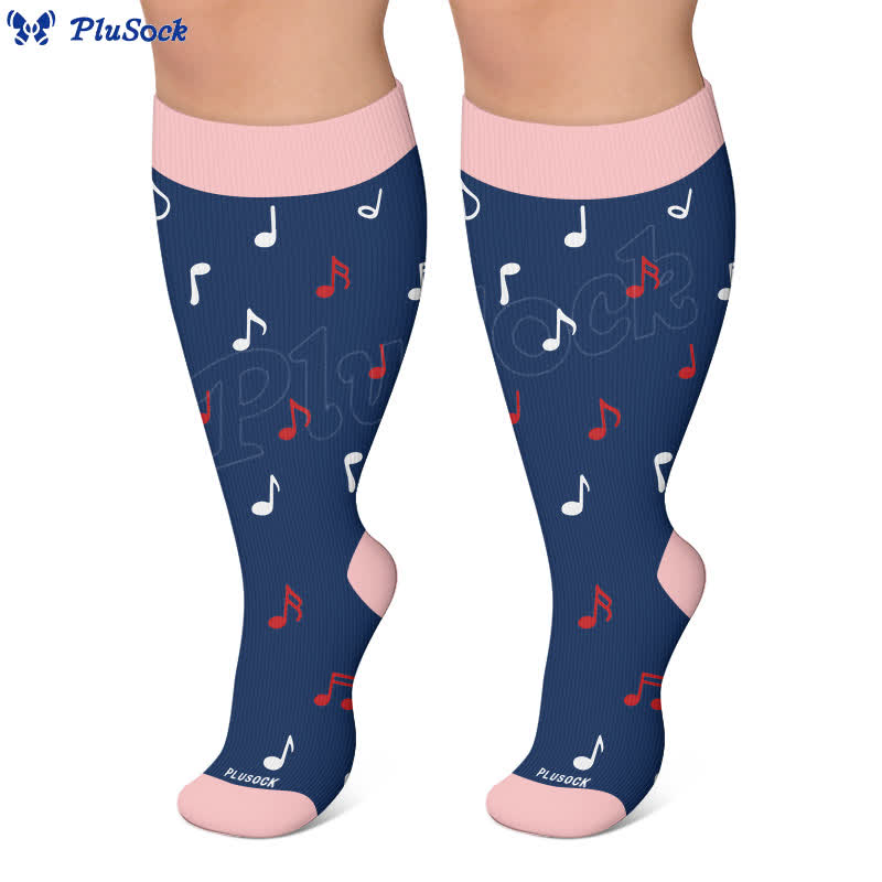 Plus Size Music Robot Compression Socks - image 6