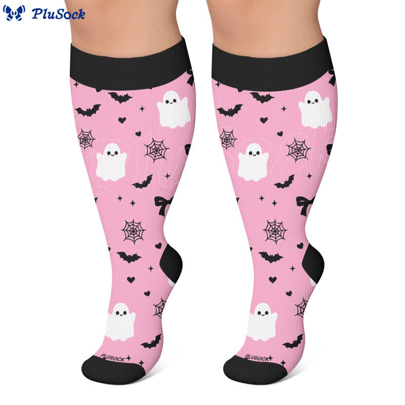 Plus Size Ghost Cat Compression Socks - image 8