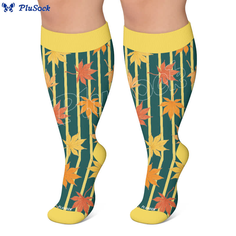 Plus Size Black Cat Bat Compression Socks - image 6