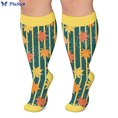 Plus Size Black Cat Bat Compression Socks - image 6
