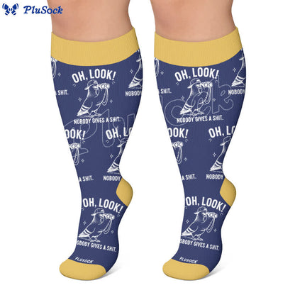 Plus Size Pigeon Compression Socks - image 4