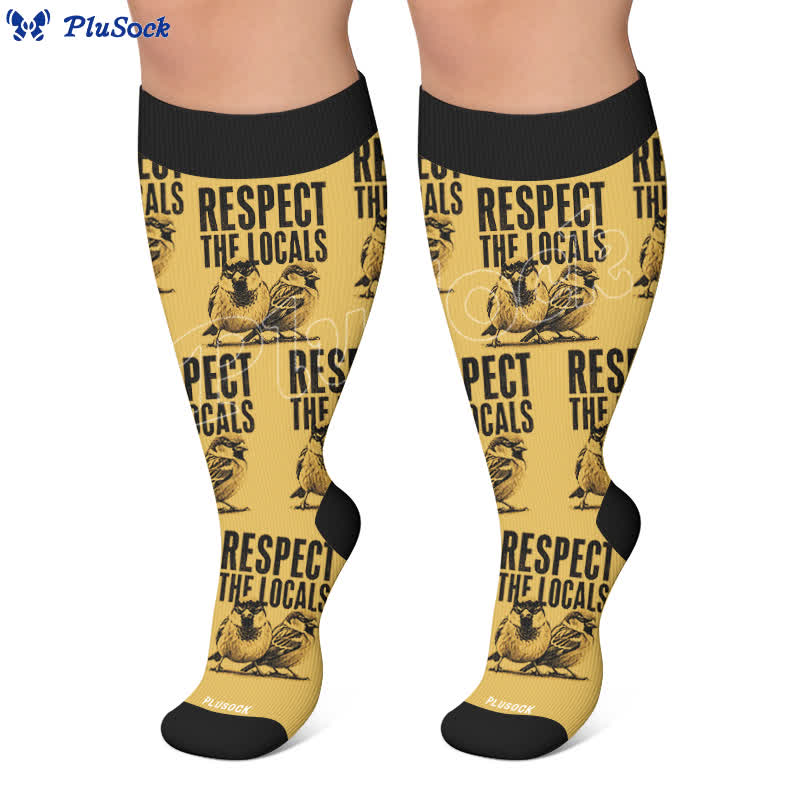 Plus Size Pigeon Compression Socks - image 5