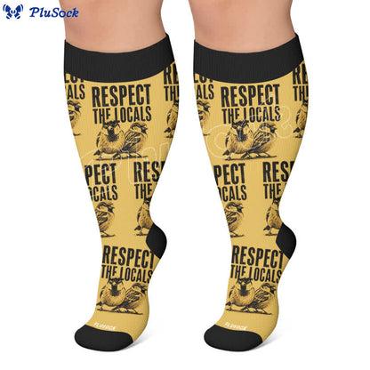 Plus Size Pigeon Compression Socks - image 5