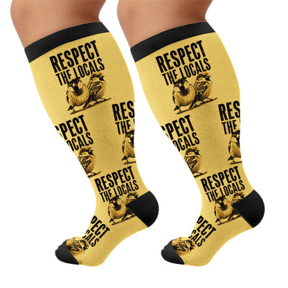 Plus Size Pigeon Compression Socks - image 9