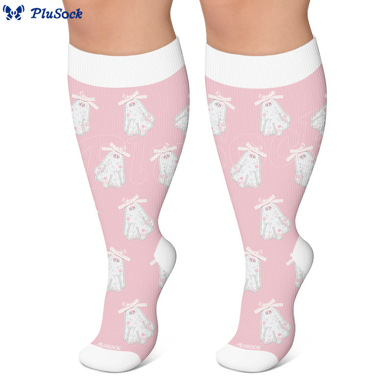 Plus Size Stripe Spider Ghost Compression Socks - image 6