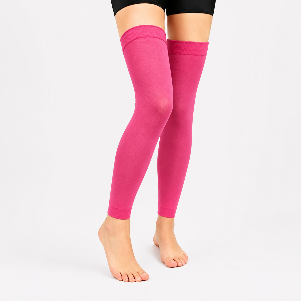 Rose Black Thigh High Compression Sleeves(3 Pairs) - Rose - L/XL - image 3
