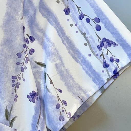 Plus Size Loose Floral Stripe Mandarin collar Summer Maxi Dress - image 3