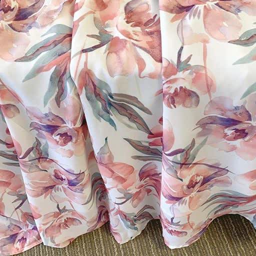Plus Size Sheer Cardigan Lightweight Floral Ruffle V-Neck Summer Dress Set - image 9