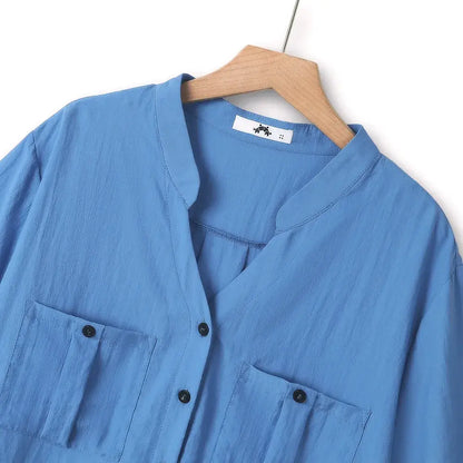 Plus Size Bamboo Button Front Blouse - image 1