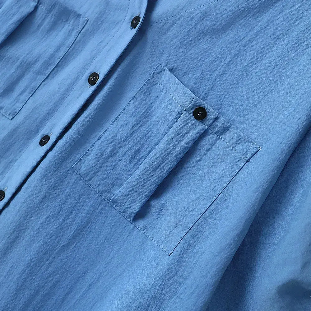 Plus Size Bamboo Button Front Blouse - image 3