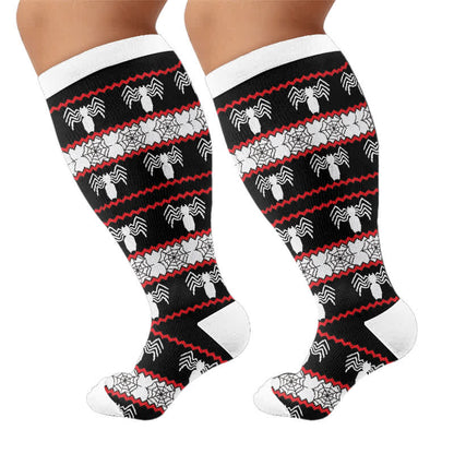 Plus Size Halloween Spider Compression Socks - image 8