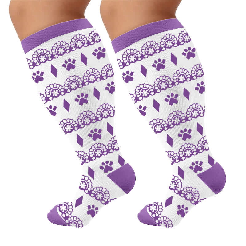 Plus Size Halloween Spider Compression Socks - image 10