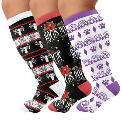 Plus Size Halloween Spider Compression Socks - image 7