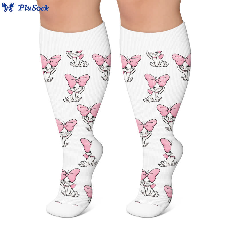 Plus Size Crown Cat Compression Socks - image 4