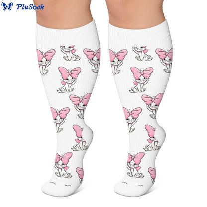 Plus Size Crown Cat Compression Socks - image 4