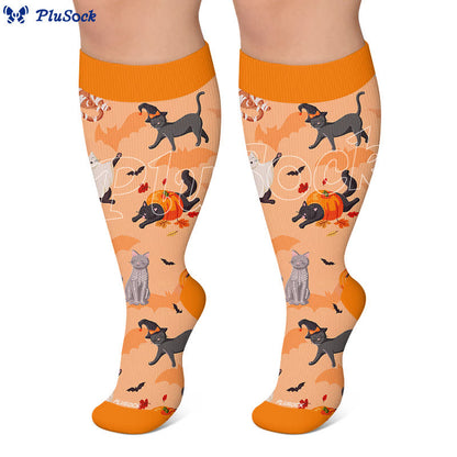 Plus Size Lavender Bear Compression Socks - image 6