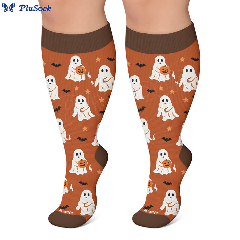 Plus Size Mushroom Meadow Compression Socks - image 8