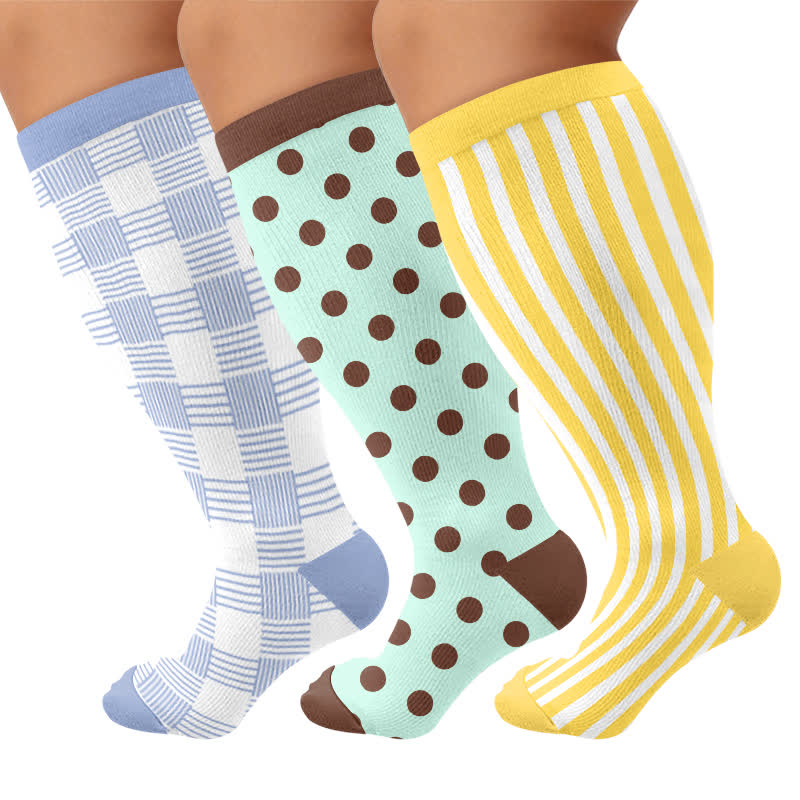 Plus Size Mixed Pattern Compression Socks - image 4