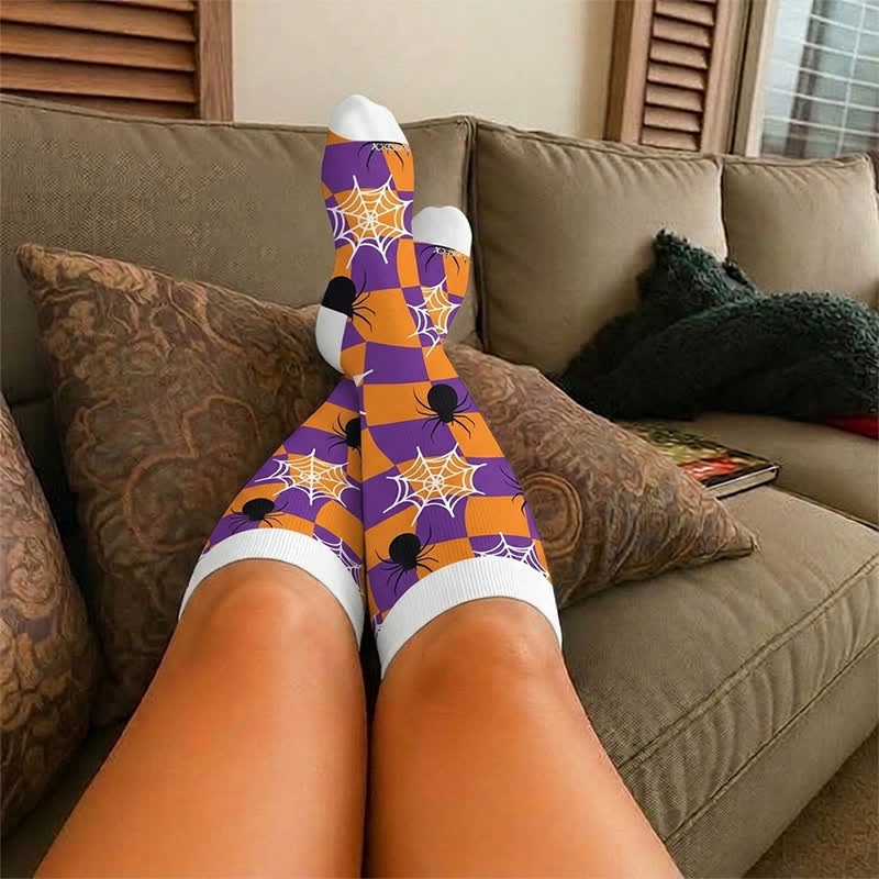 Plus Size Webs Bone Parade Compression Socks - image 3
