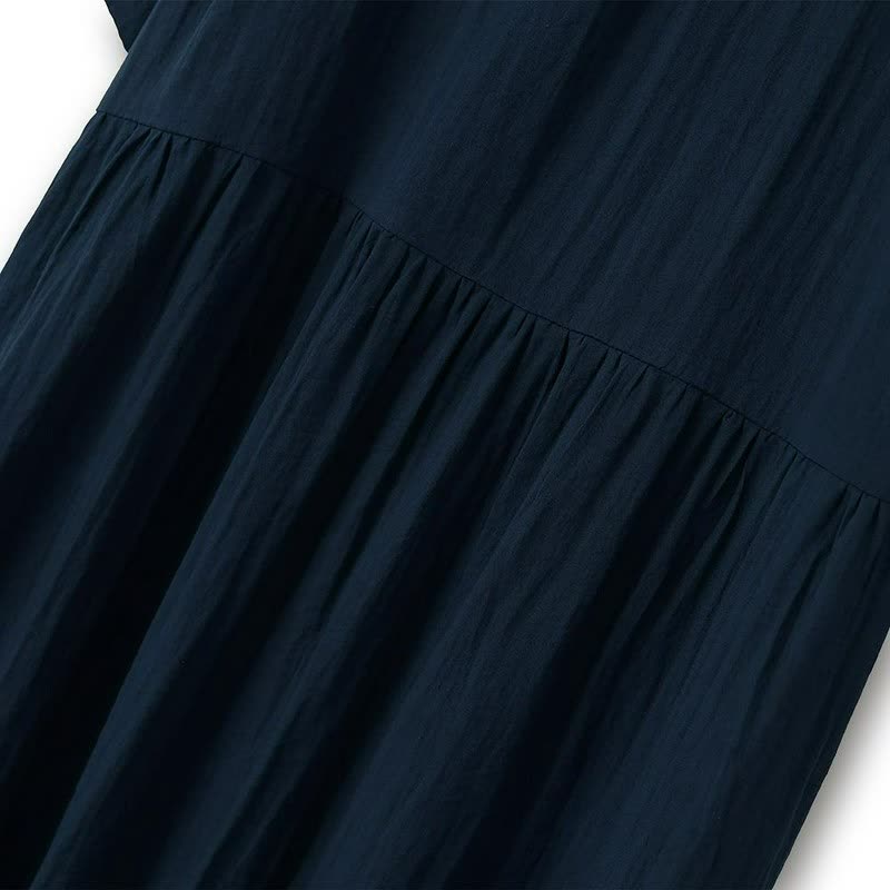Breezy Button Neck Midi Dress - image 6