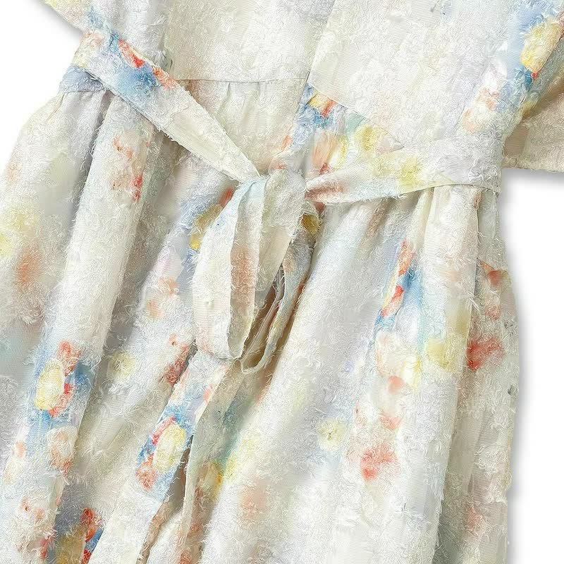 Romantic Floral Jacquard Maxi Dress - image 4