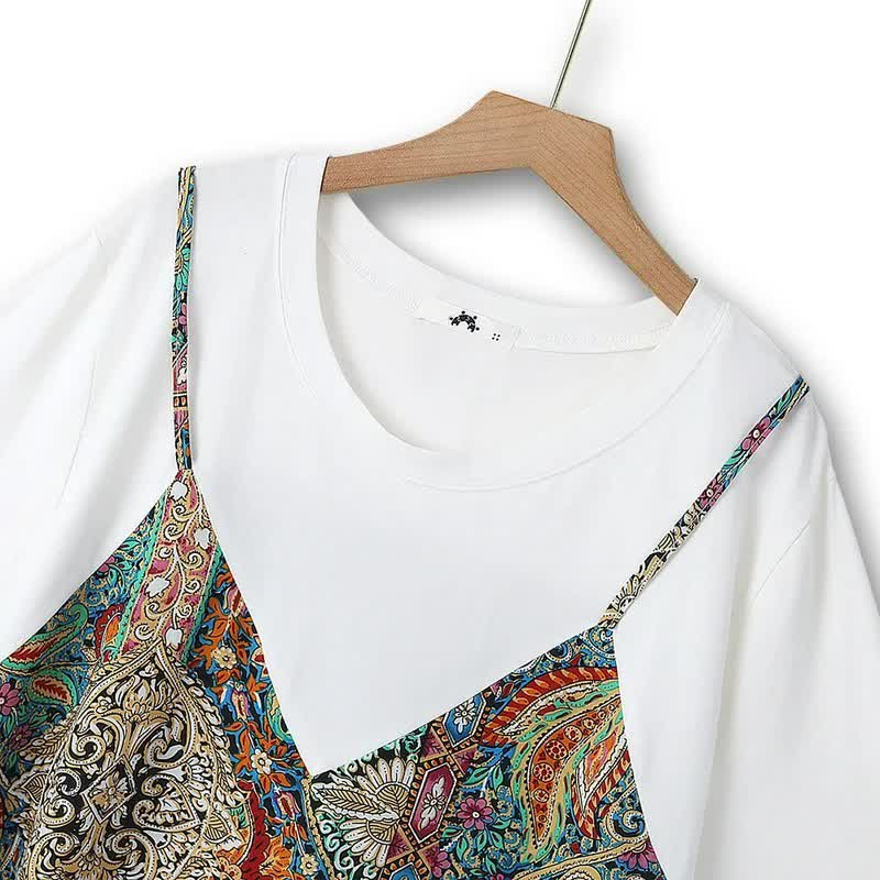 Boho Layered Midi Dress - image 3