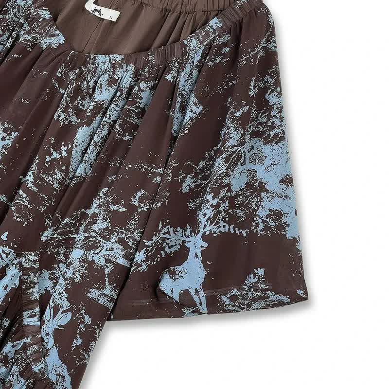 Boho Printed Flowy Maxi Dress - image 3