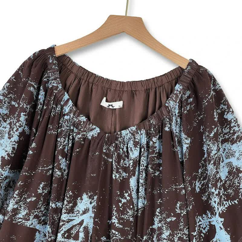 Boho Printed Flowy Maxi Dress - image 4