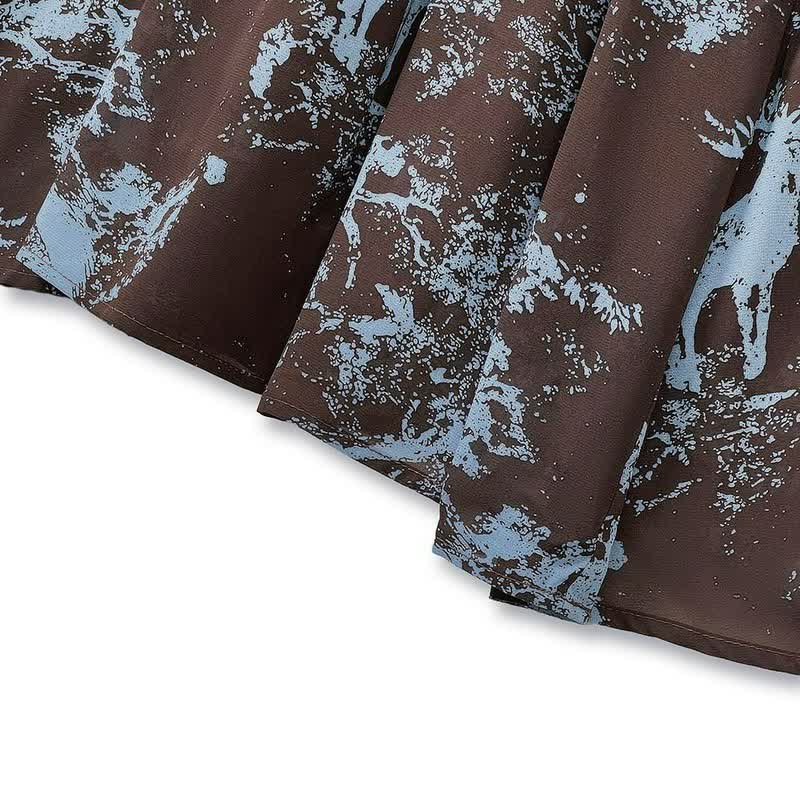 Boho Printed Flowy Maxi Dress - image 1