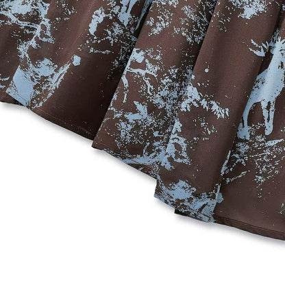Boho Printed Flowy Maxi Dress - image 1