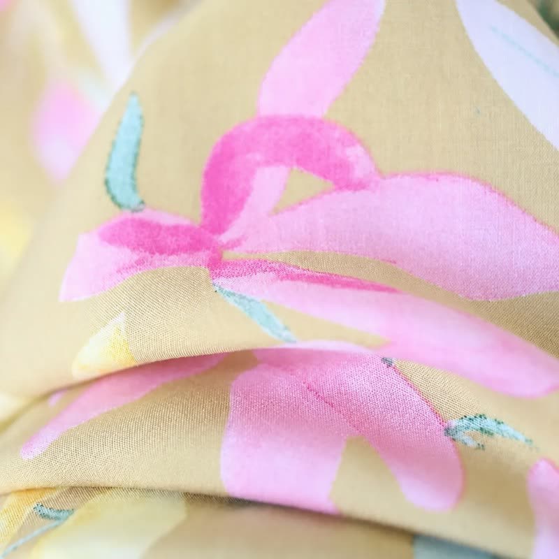 Pastel Floral Viscose Maxi Dress - image 2