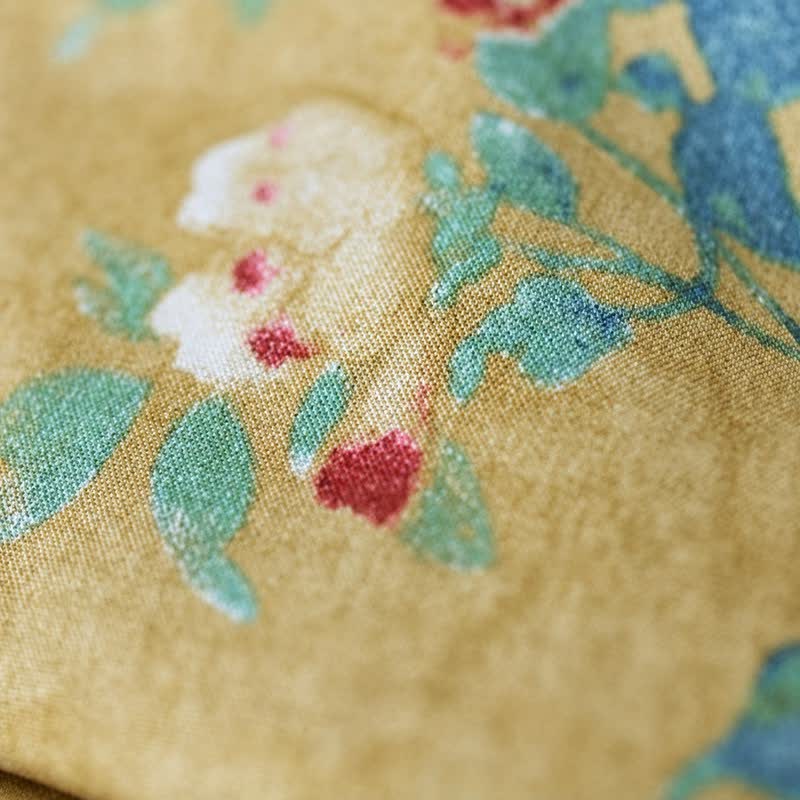 Vintage Floral Button-Front Midi Dress - image 3