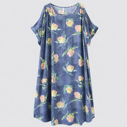 Relaxed Floral Lounge Midi Dress - image 5