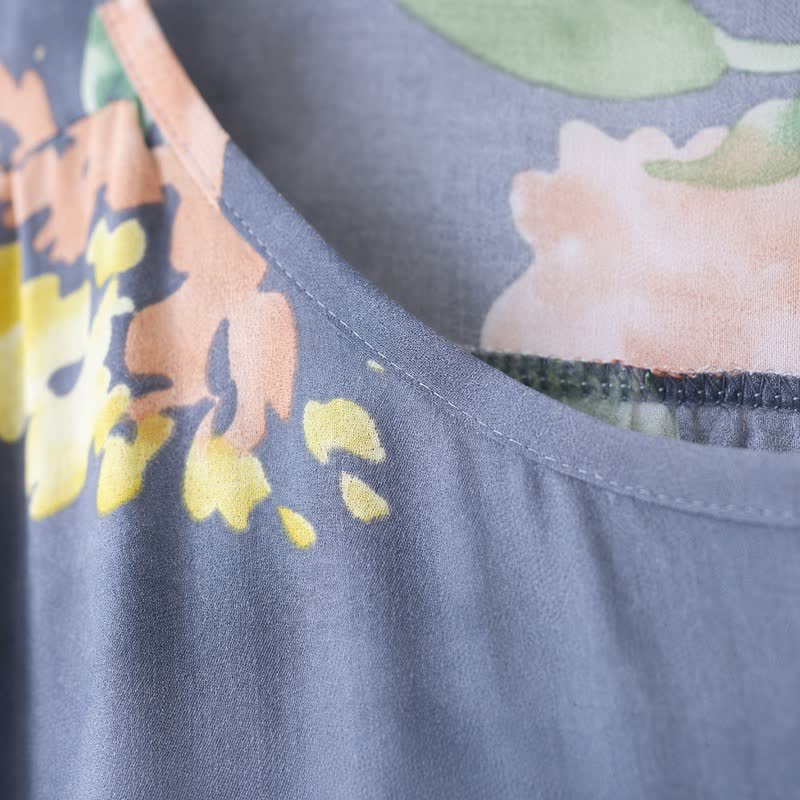Relaxed Floral Lounge Midi Dress - image 3