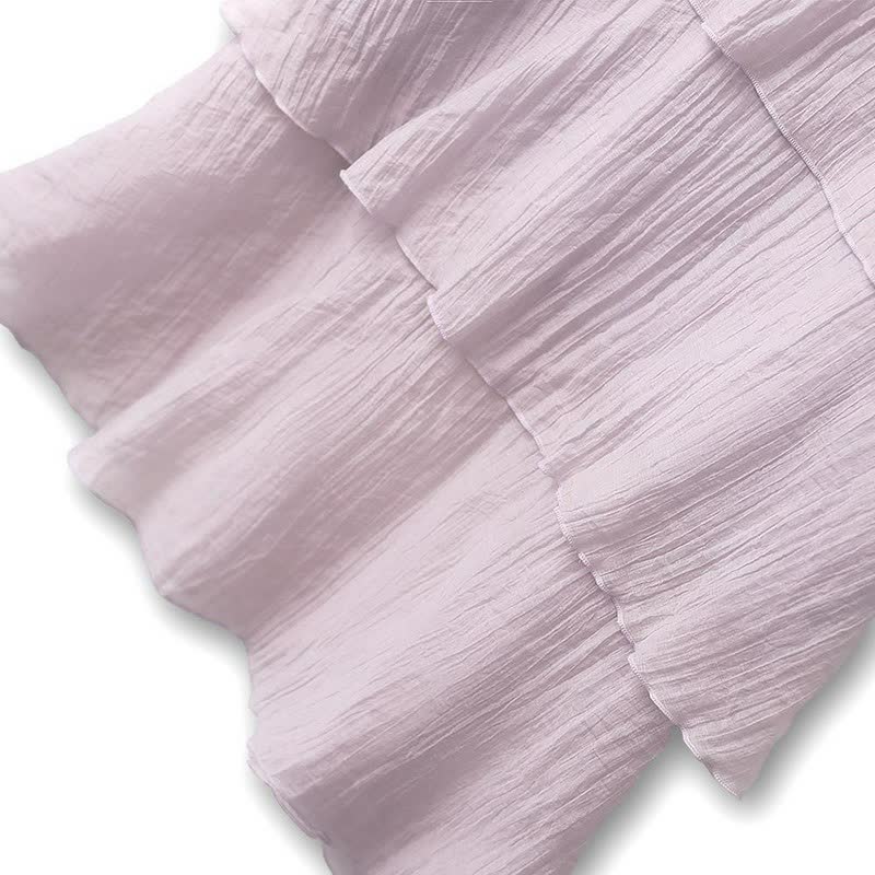 Crinkle Tiered Tassel Tie Midi Dress - image 3