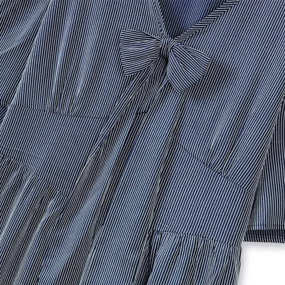 Bow Tie Casual Midi Dress - image 1